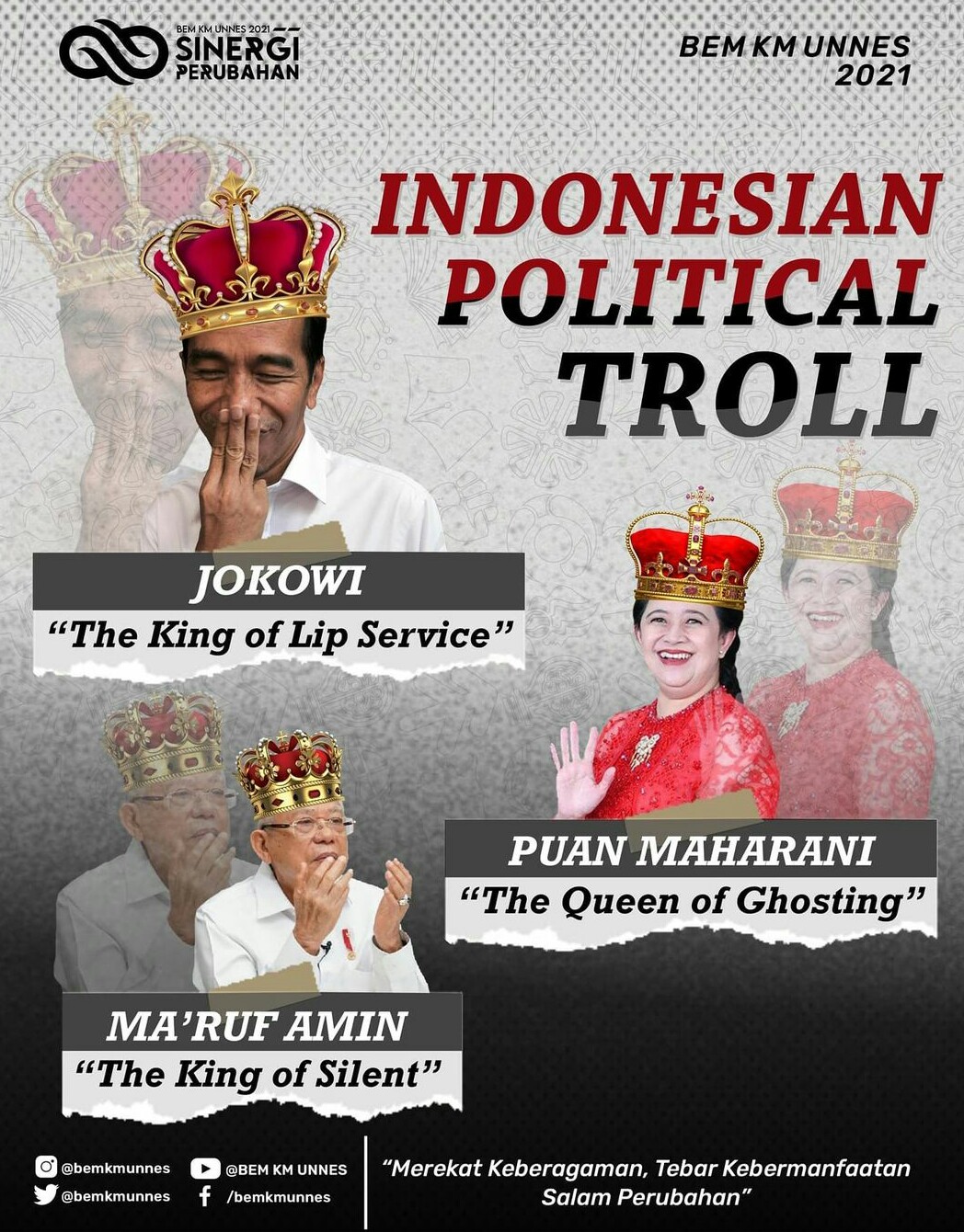 Pencarian BEM KM Unnes Juluki Puan Maharani "The Queen of Ghosting"