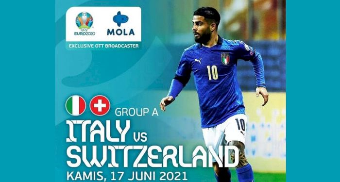 Berikut Link Live Streaming Swiss vs Italia