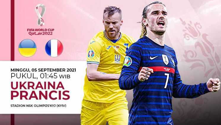 Link Live Streaming Ukraina vs Perancis