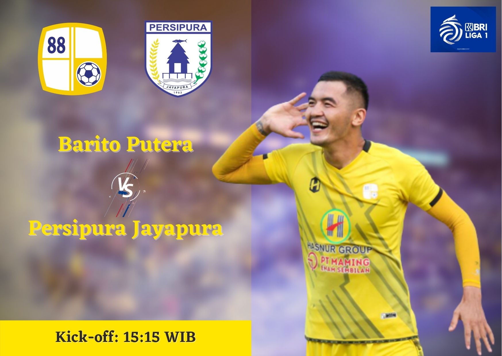 Link Live Streaming Barito Putera vs Persipura Jayapura, BRI Liga 1