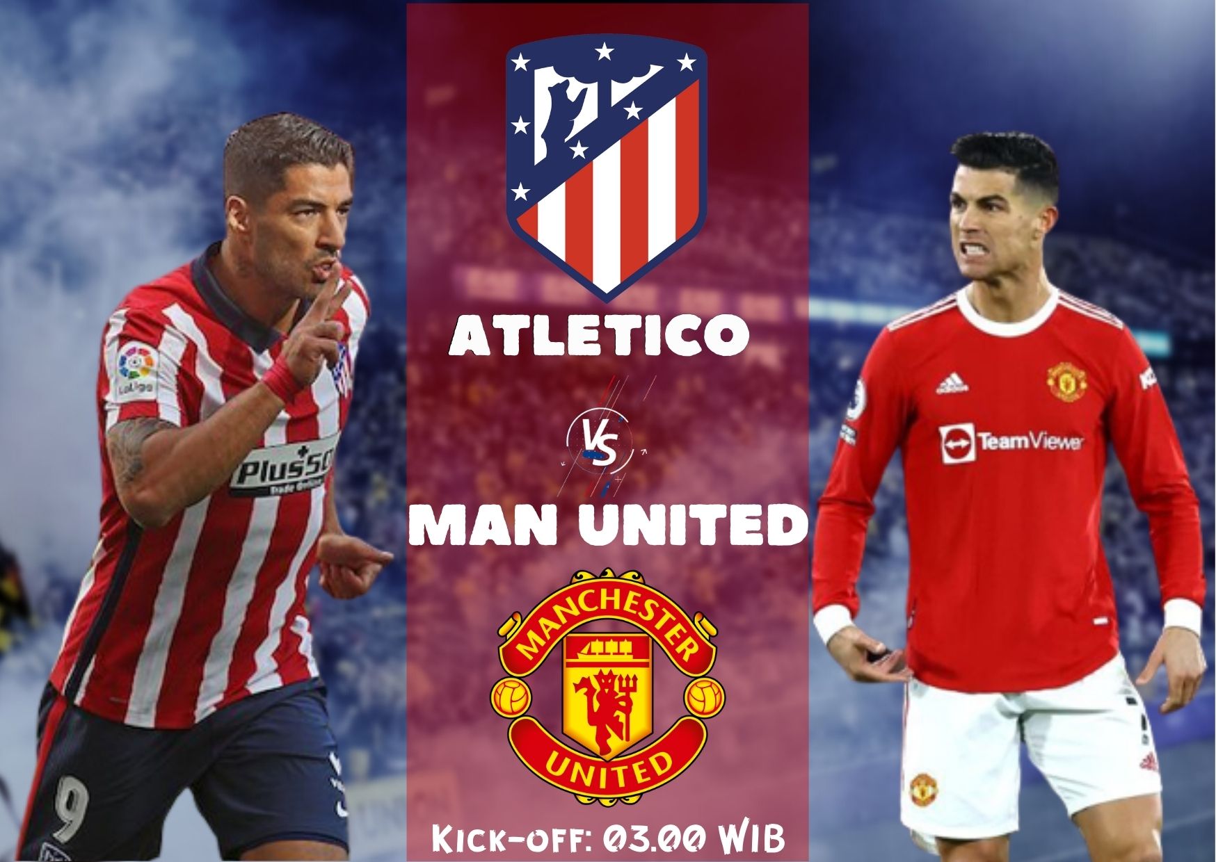 Link Live Streaming Atletico Madrid vs Manchester United di Liga Champions